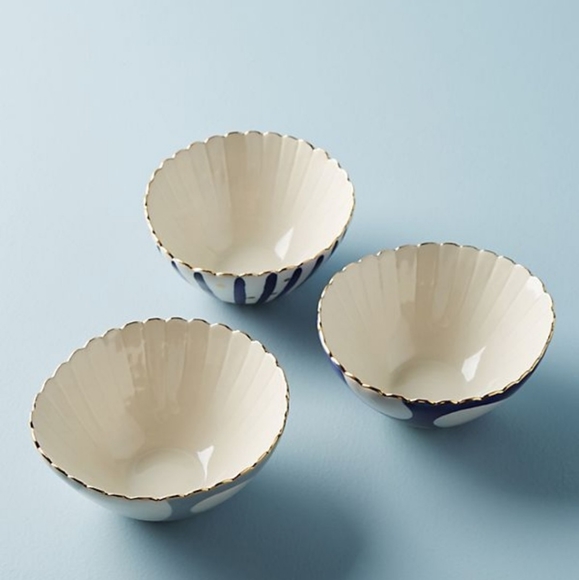 NIB Anthropologie Yesteryear Bowl- Stripe - Picture 3 of 4